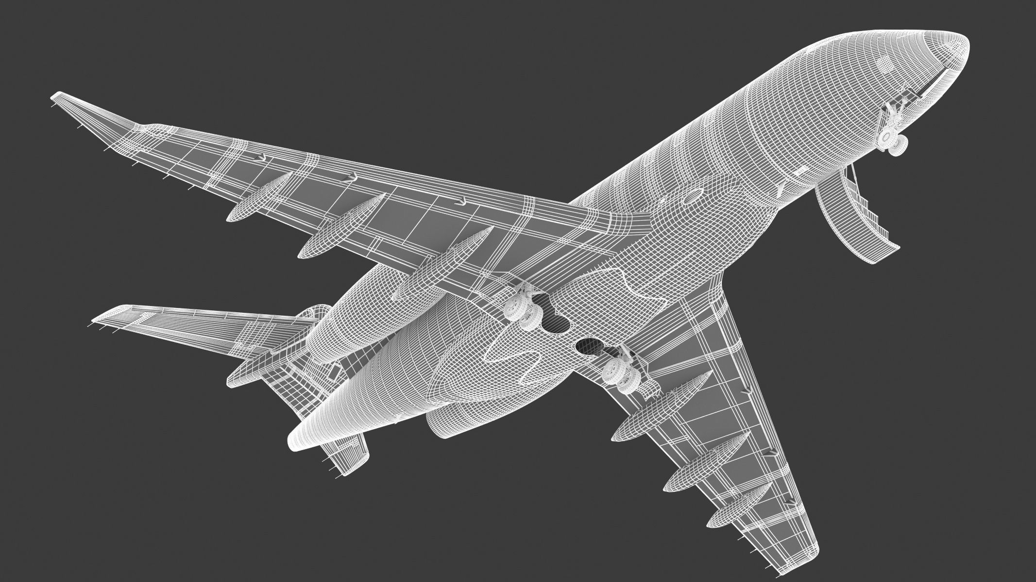 Bombardier Challenger 350 with Interior and Cockpit 3D model_42