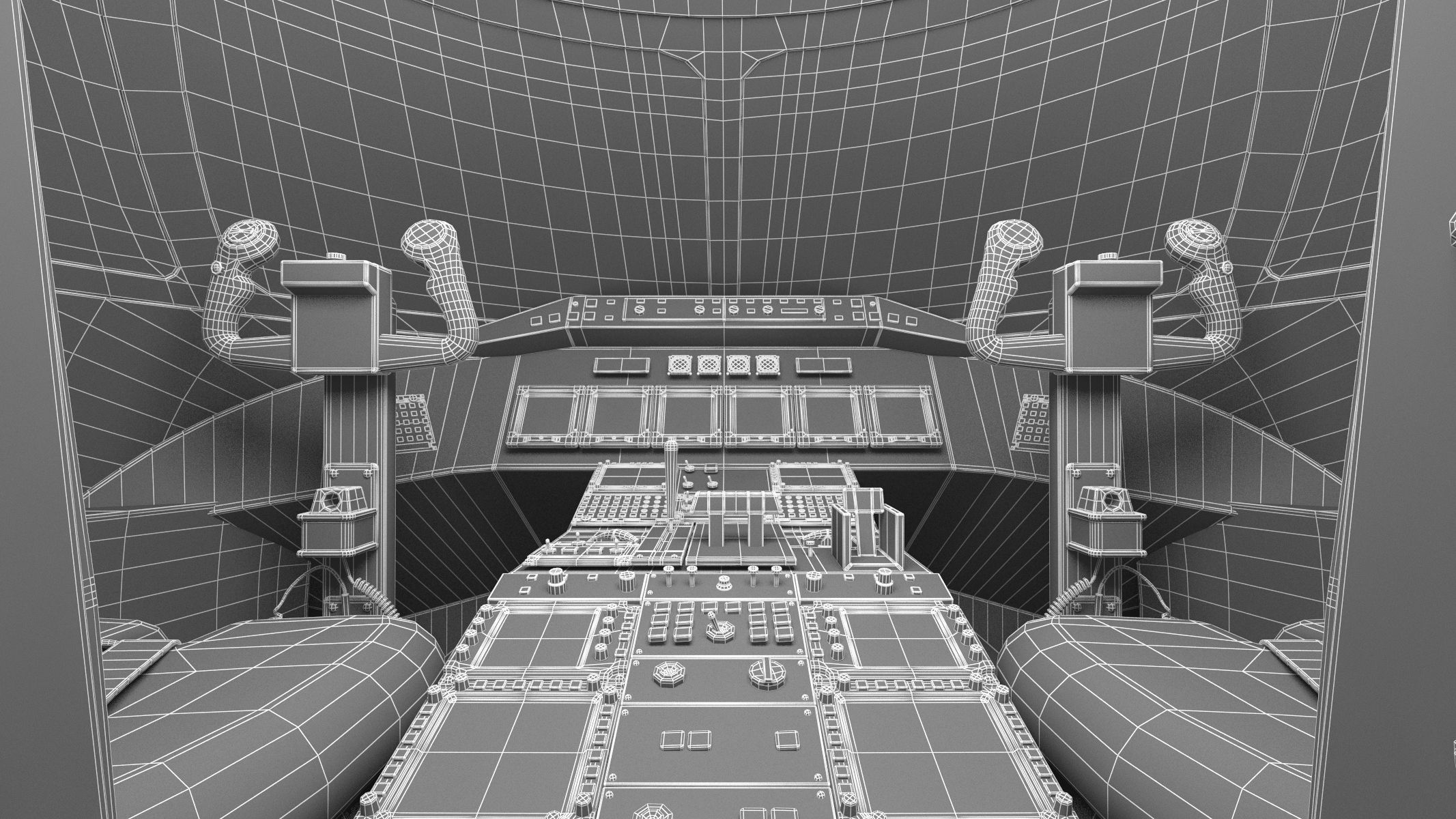 Bombardier Challenger 350 with Interior and Cockpit 3D model_48