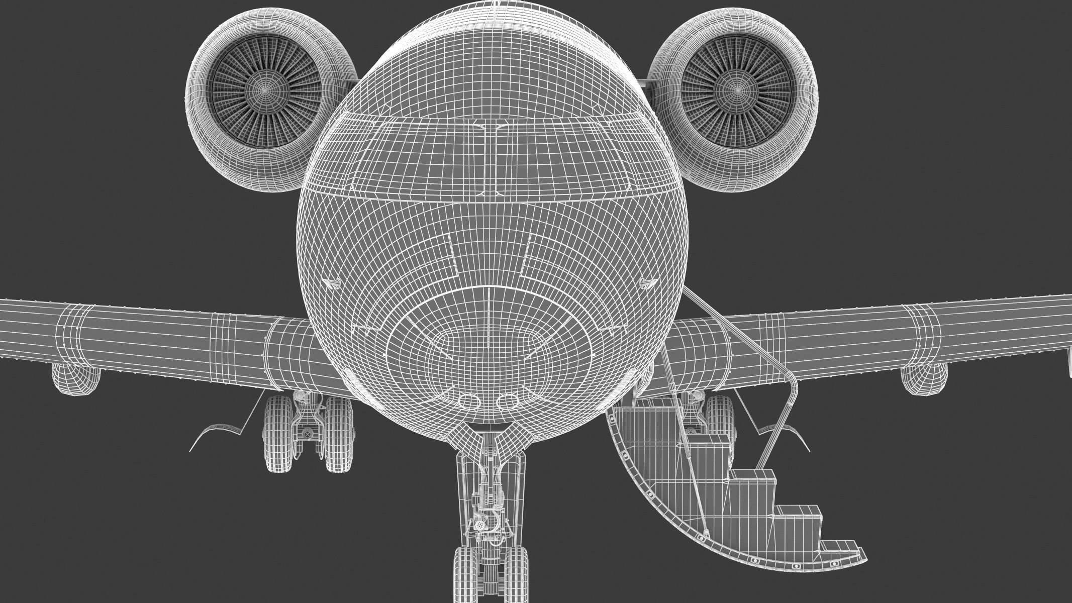 Bombardier Challenger 350 with Interior and Cockpit 3D model_44
