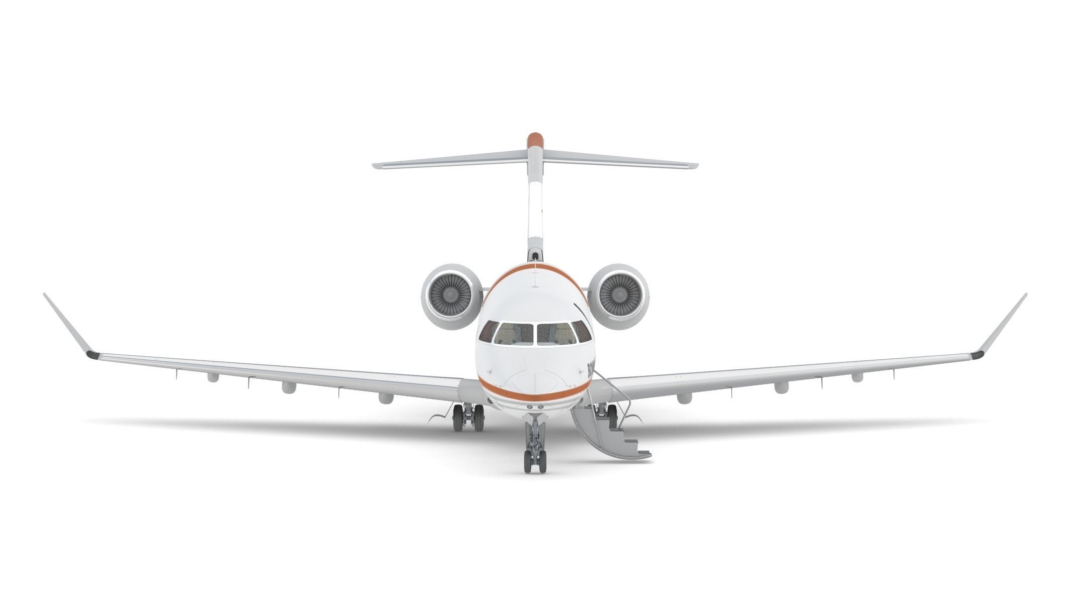 Bombardier Challenger 350 with Interior and Cockpit 3D model_2