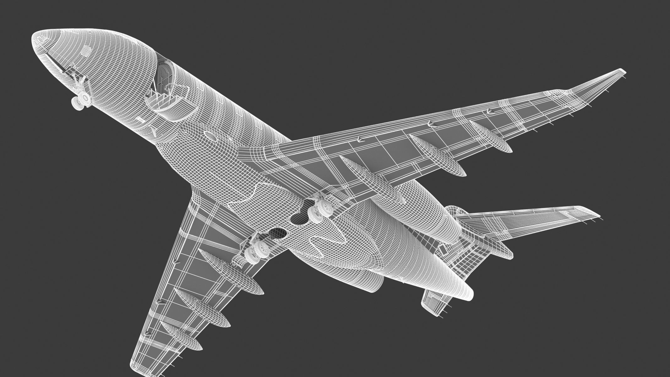 Bombardier Challenger 350 with Interior and Cockpit 3D model_27