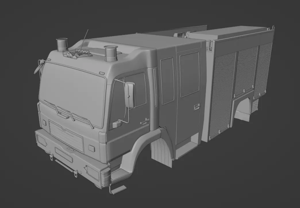 Magirus Firetruck 3D model