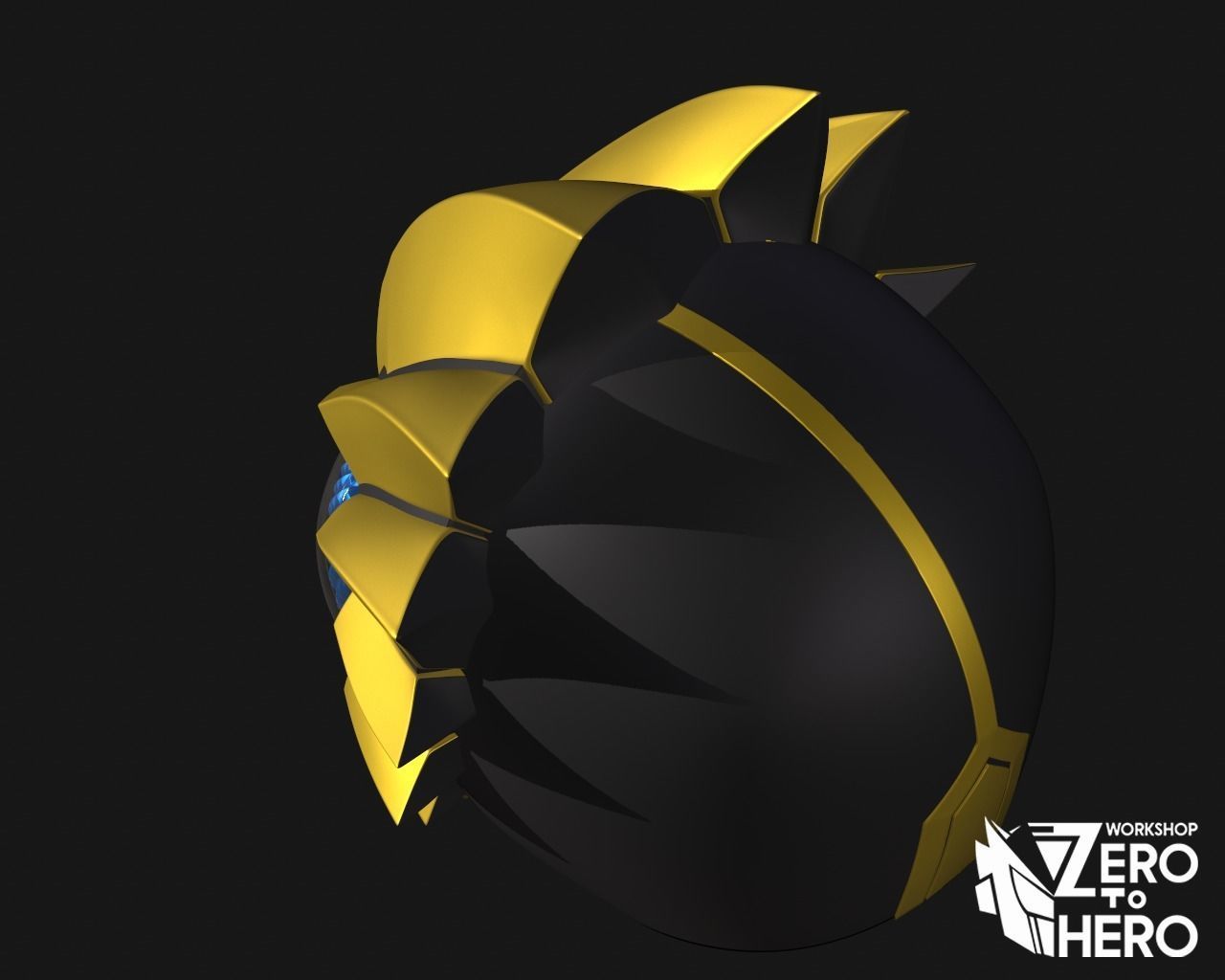 Kamen Rider 000 LaToraTa Combo Helmet 3D print model_5