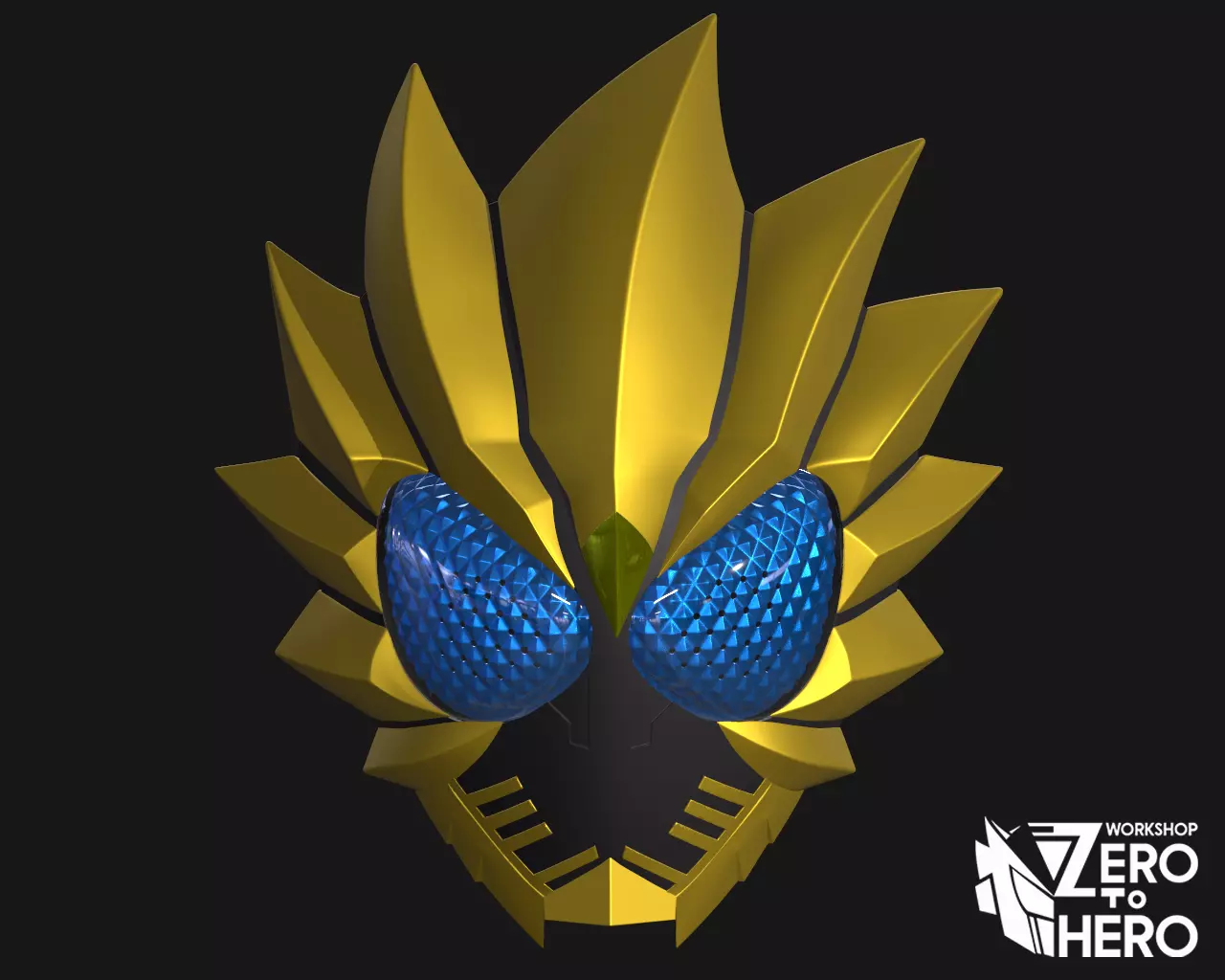 Kamen Rider 000 LaToraTa Combo Helmet 3D print model_0