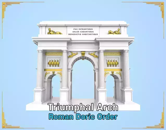 Triumphal Arch 3D print model