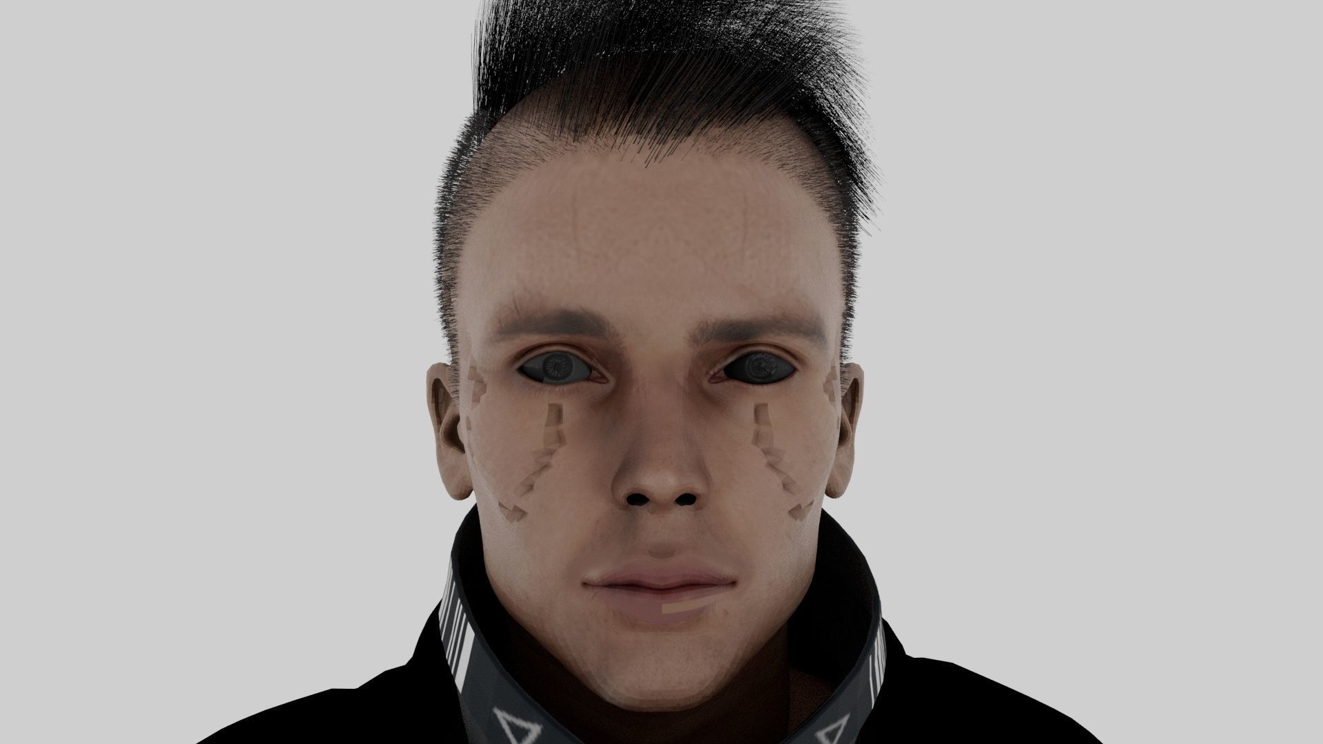 CYBORG Low-poly 3D model_1