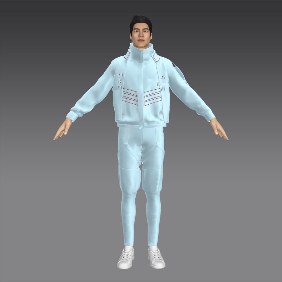 CYBORG Low-poly 3D model_16