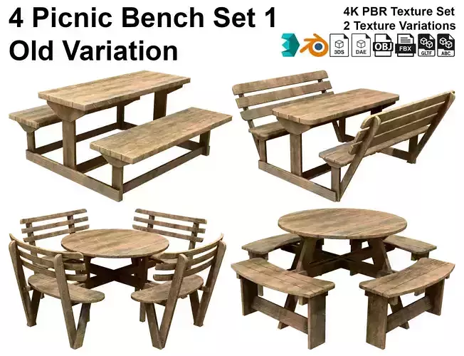 Picnic Bench Set 1-Old Version