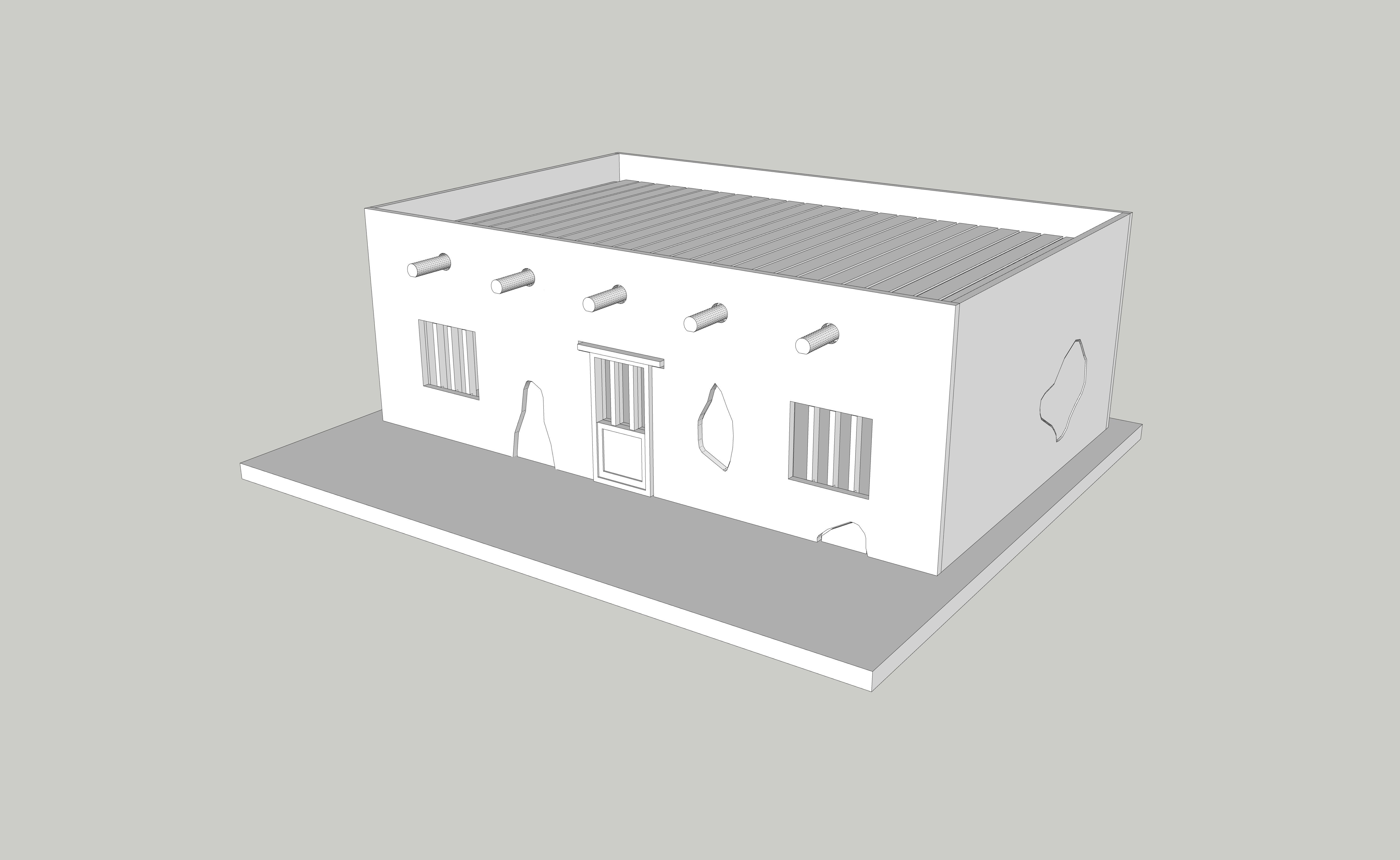 Old West Jail by Outland Models Low-poly 3D model_1