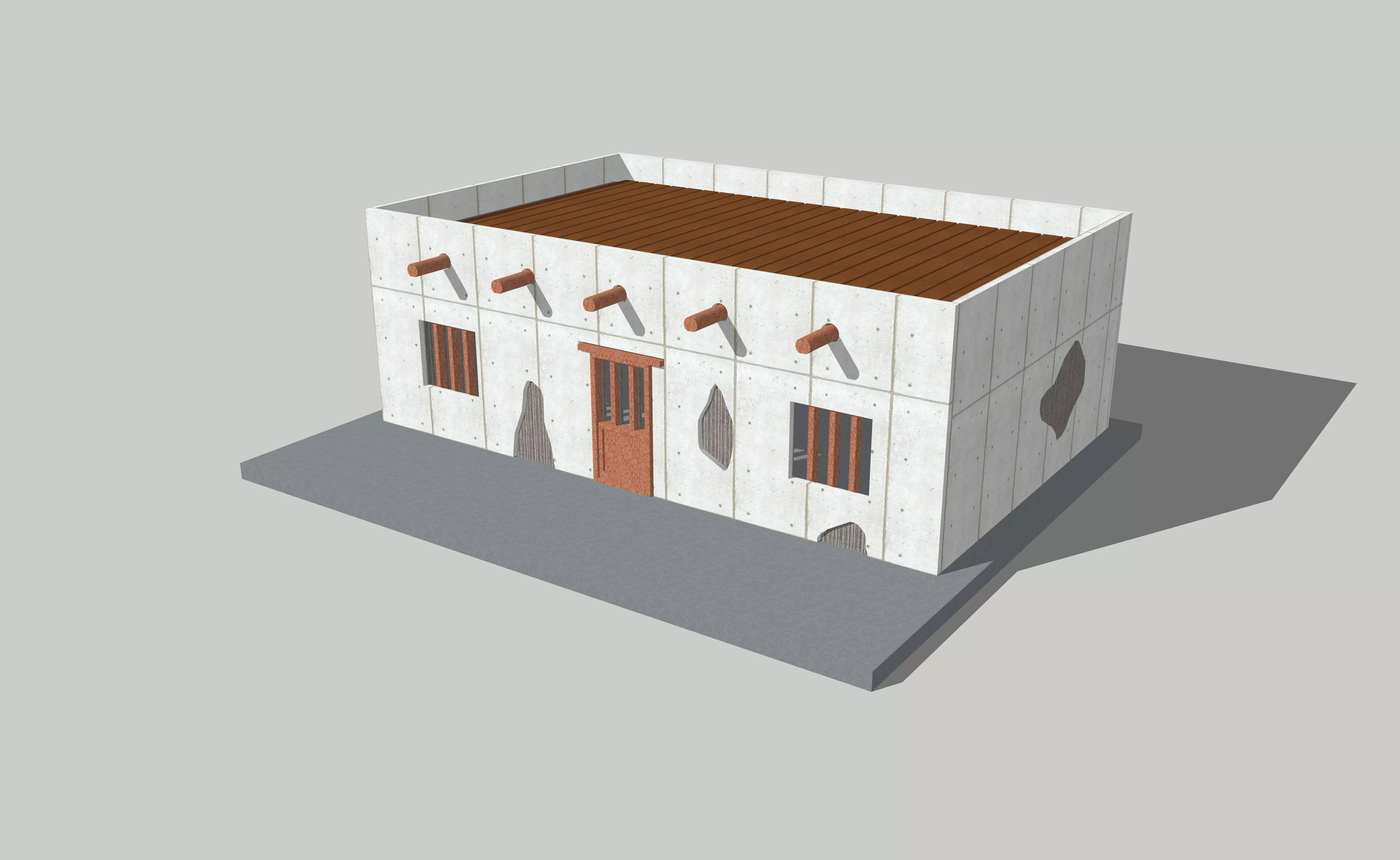 Old West Jail by Outland Models Low-poly 3D model_0
