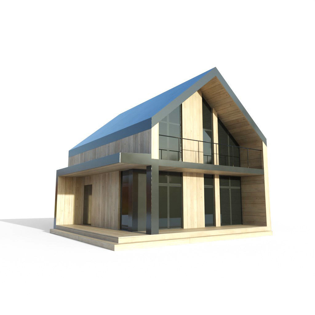 BarnHouse Low-poly 3D model_1