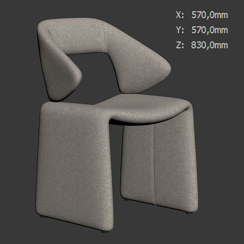 Suit Chair by Artifort 3D model 7