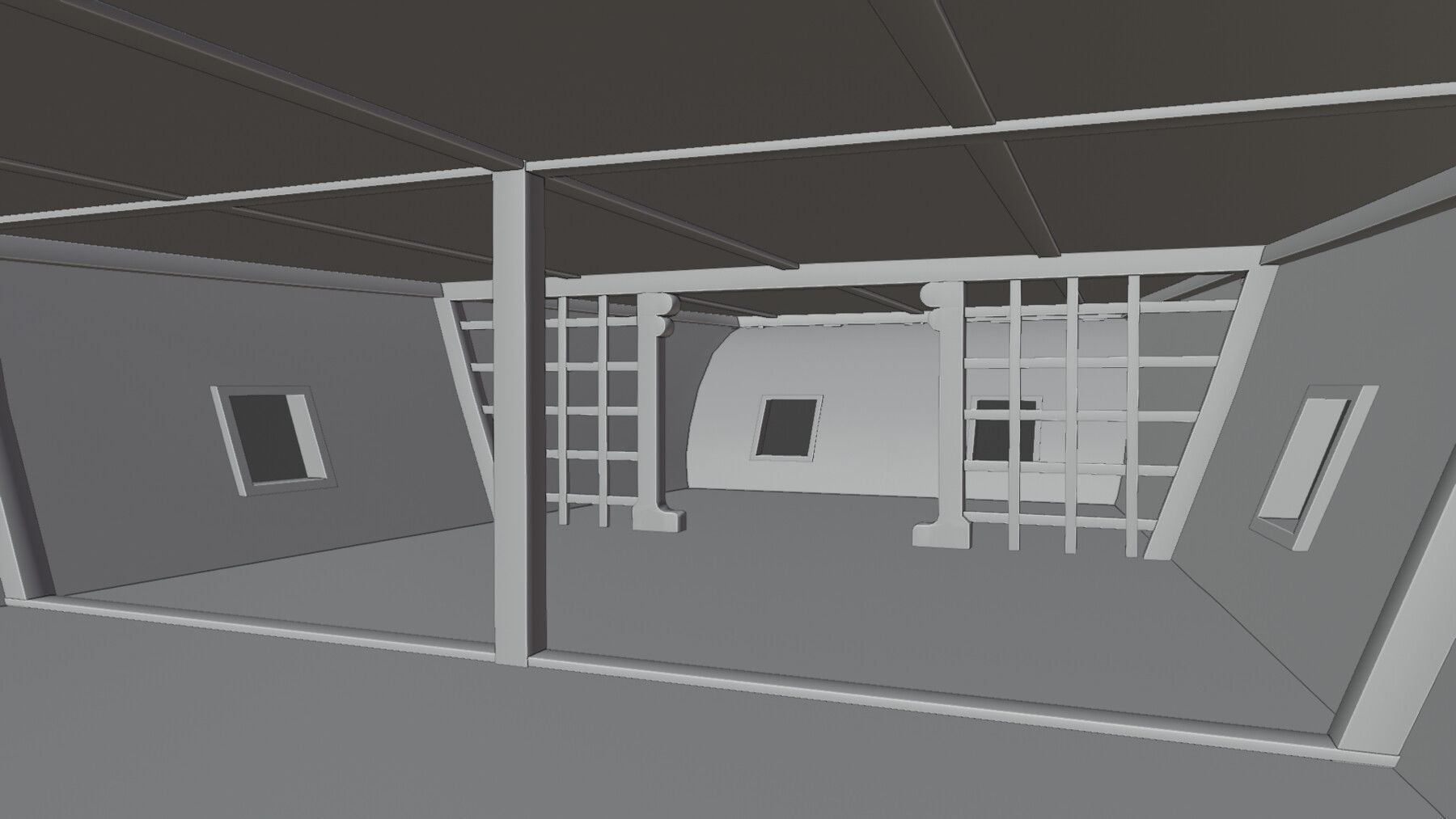 Pirate Ship with Interior - Props - Guns - Vol 2 Low-poly 3D model_8