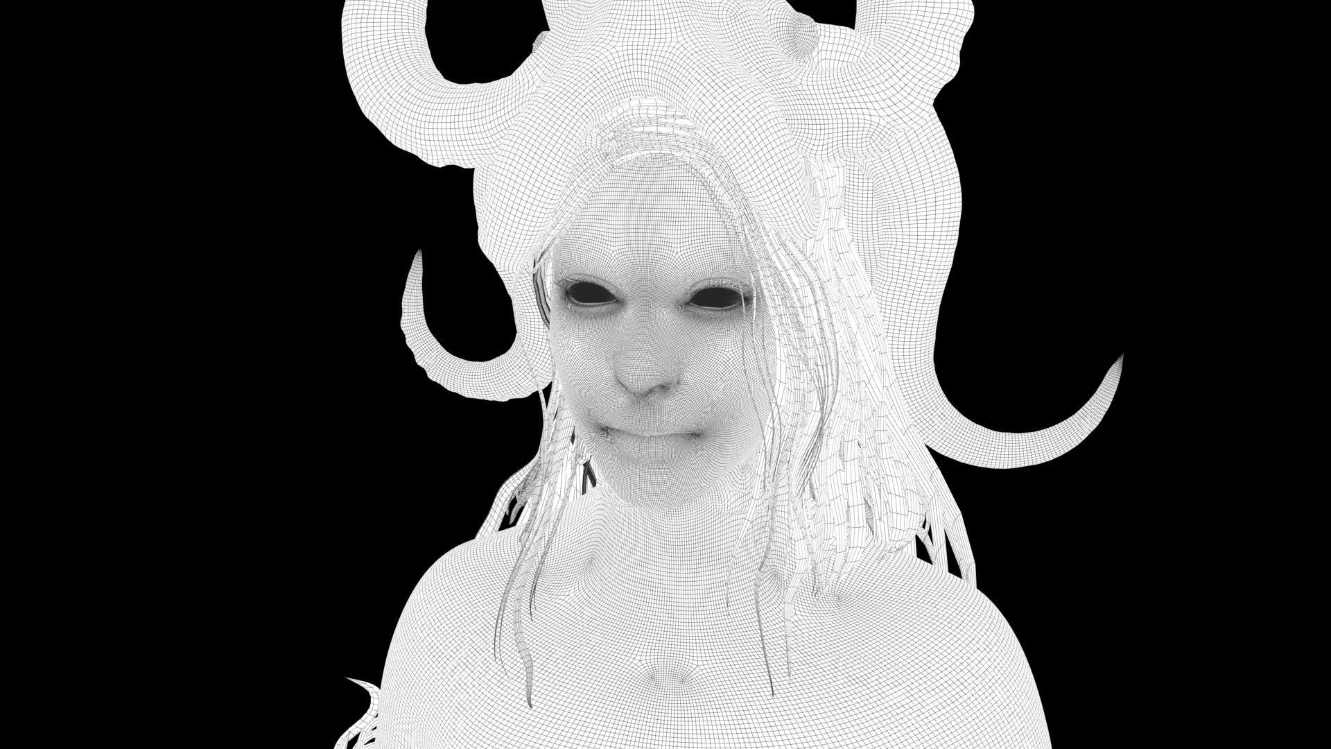 Octopus Mermaid 3D model_6