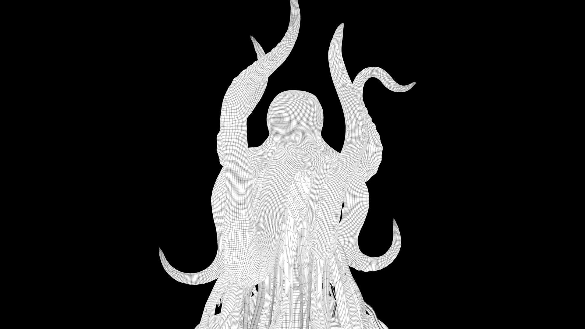 Octopus Mermaid 3D model_8