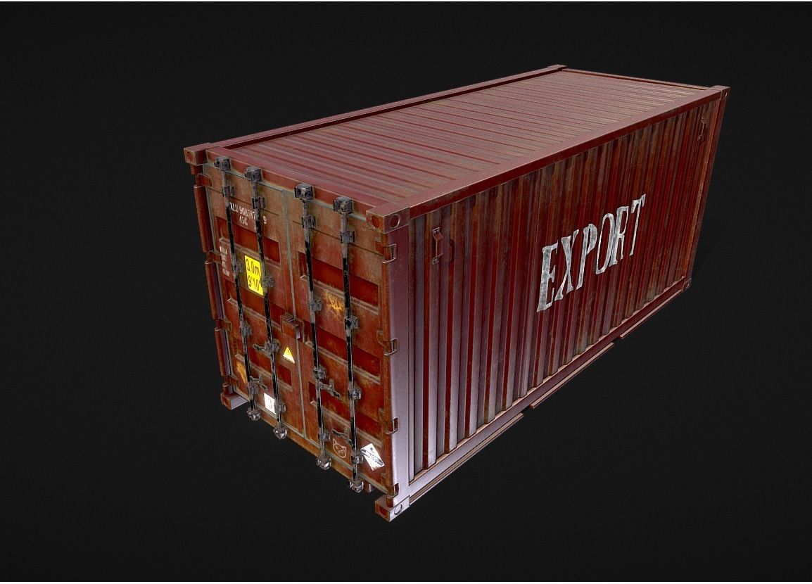 SHIPPING CONTAINER FOR EXPORT SEA AND LAND Texture | CGTrader