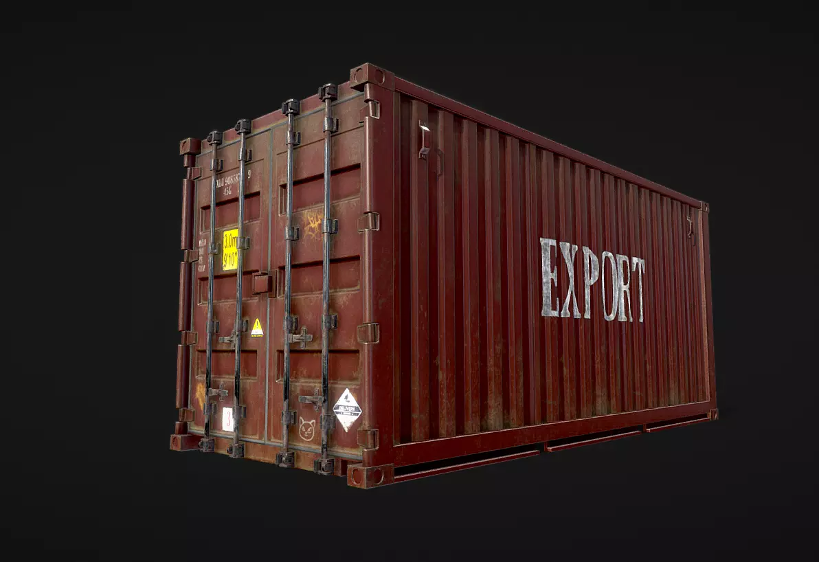 SHIPPING CONTAINER FOR EXPORT SEA AND LAND Texture
