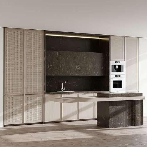Kitchen Appliance Bosch Kitchen No 60 Low-poly 3D model