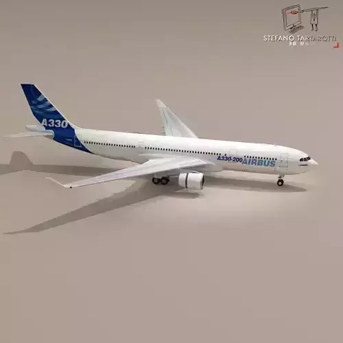airbus A300-200 3D model
