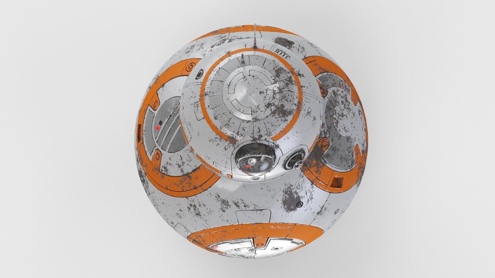Dirty and New Star Wars BB-8 Droid  3D model_6