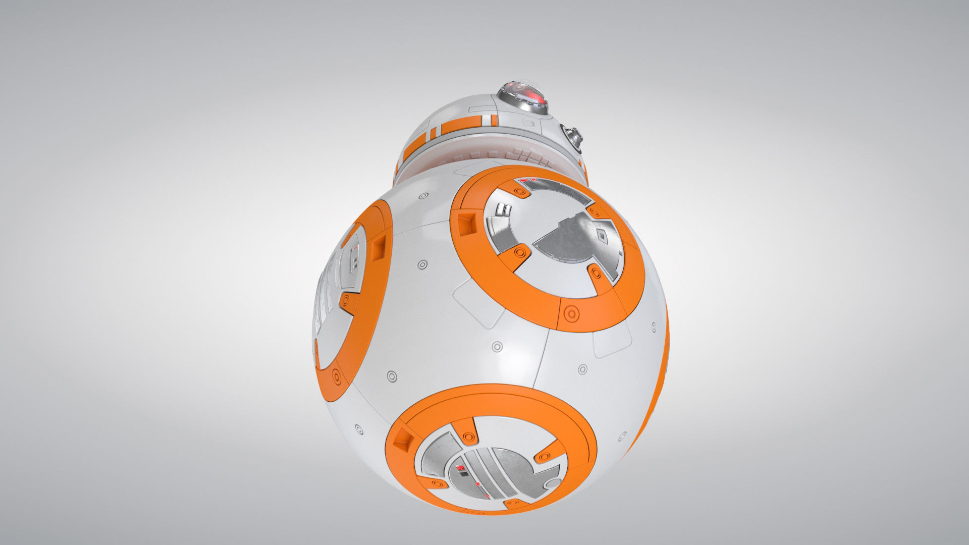 Dirty and New Star Wars BB-8 Droid  3D model_13