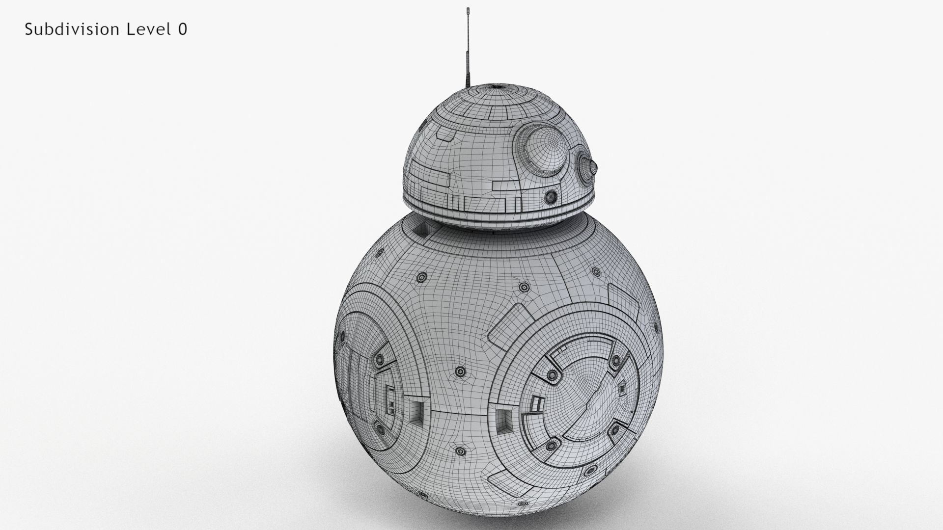 Dirty and New Star Wars BB-8 Droid  3D model_17