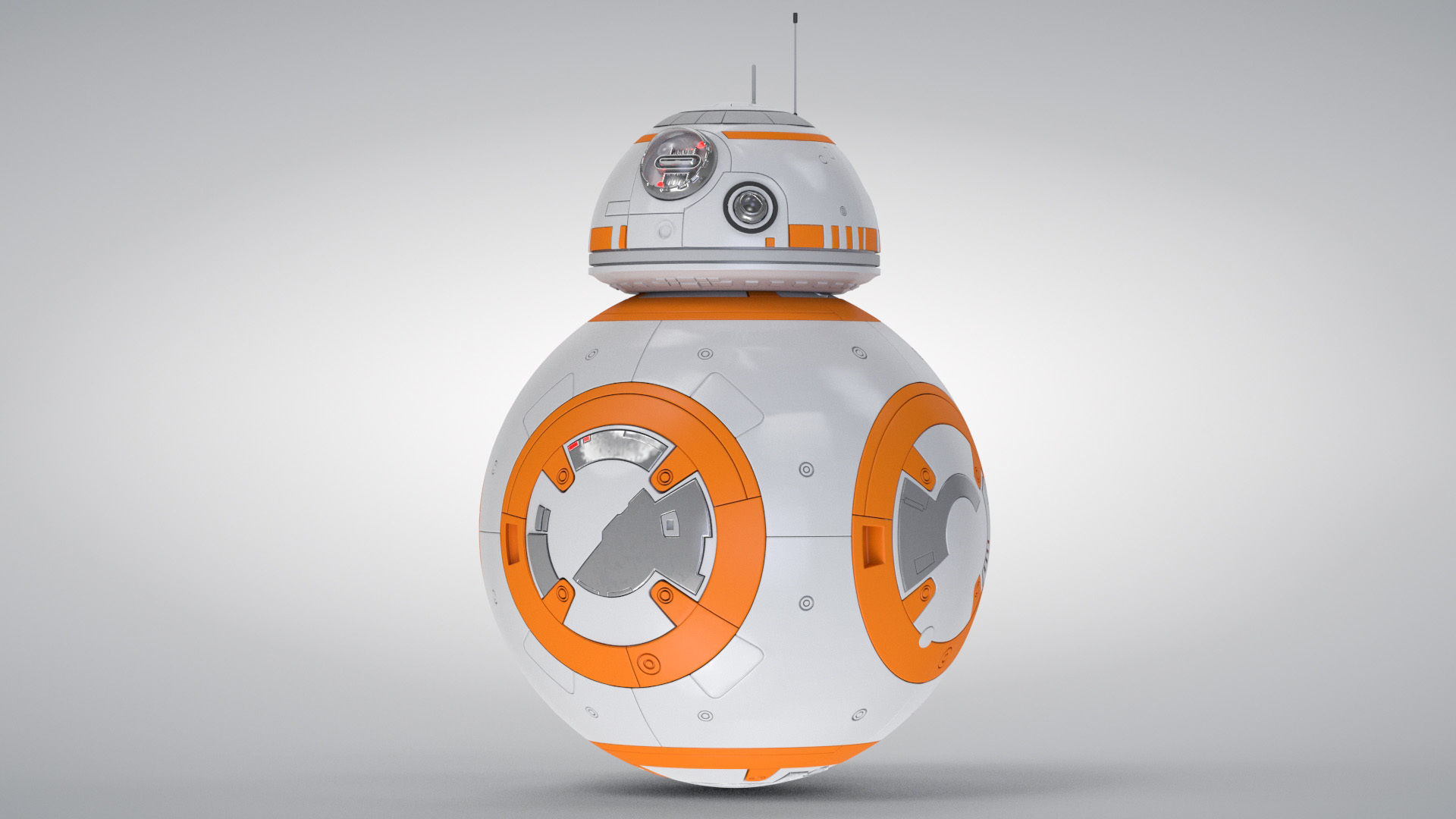 Dirty and New Star Wars BB-8 Droid  3D model_5