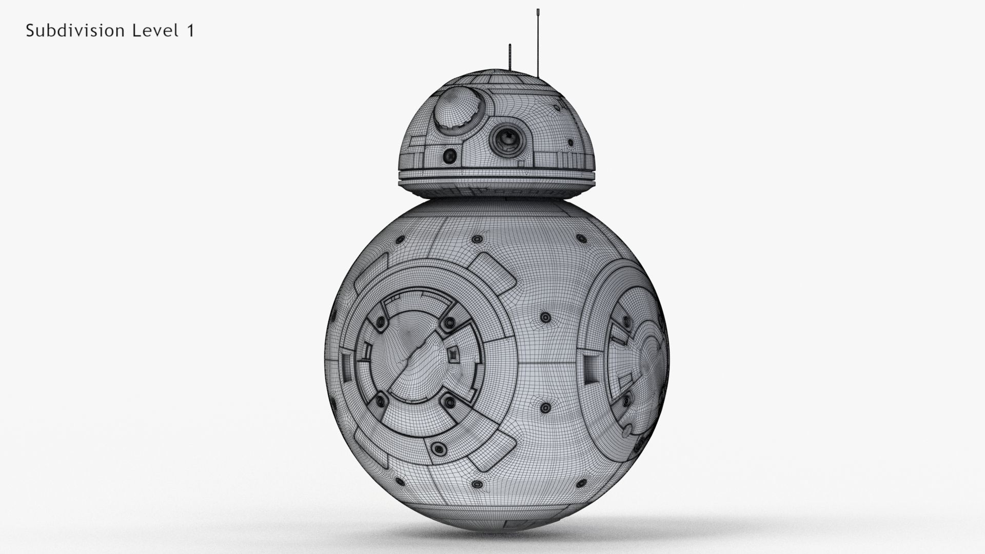 Dirty and New Star Wars BB-8 Droid  3D model_19