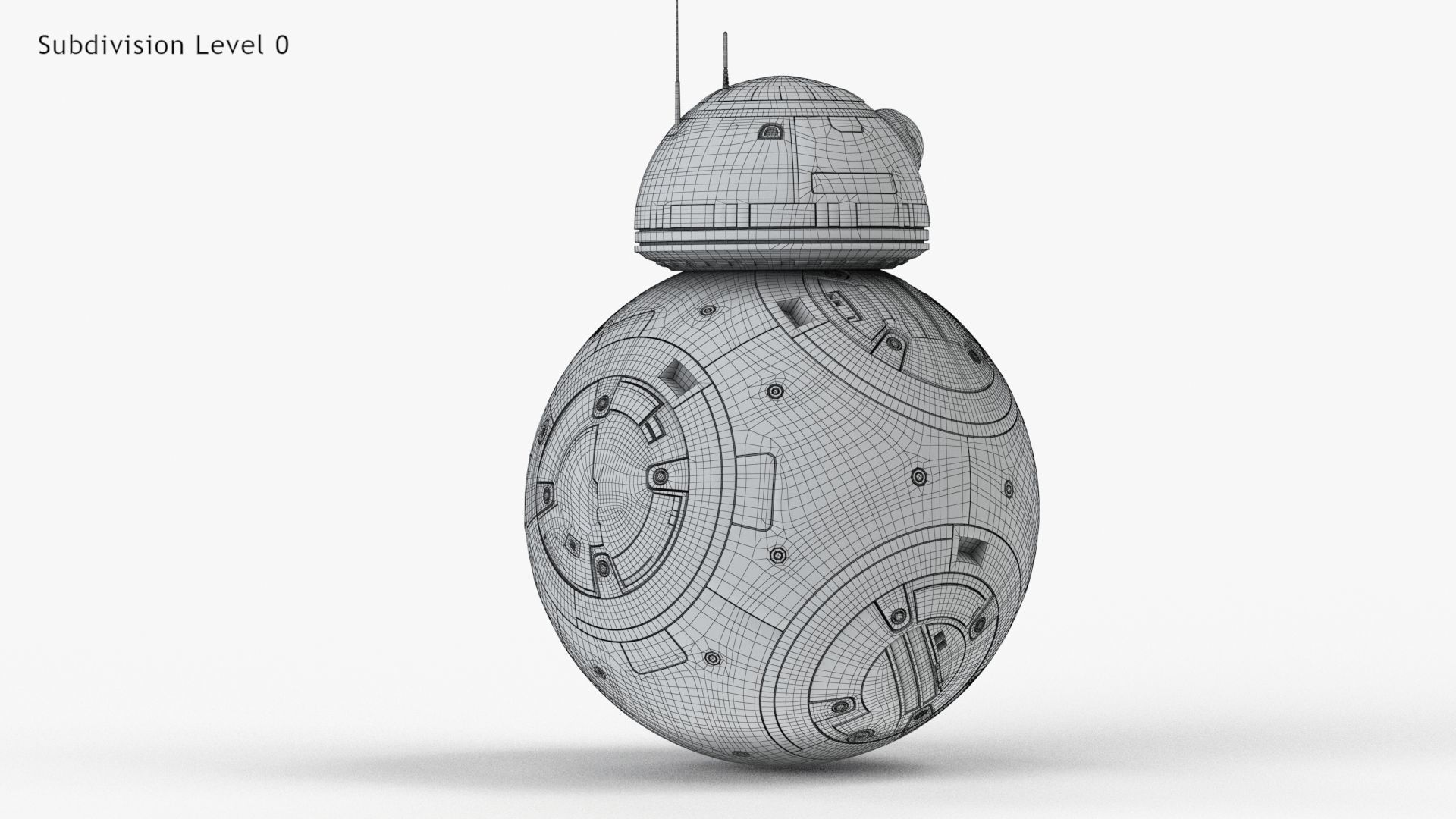 Dirty and New Star Wars BB-8 Droid  3D model_24