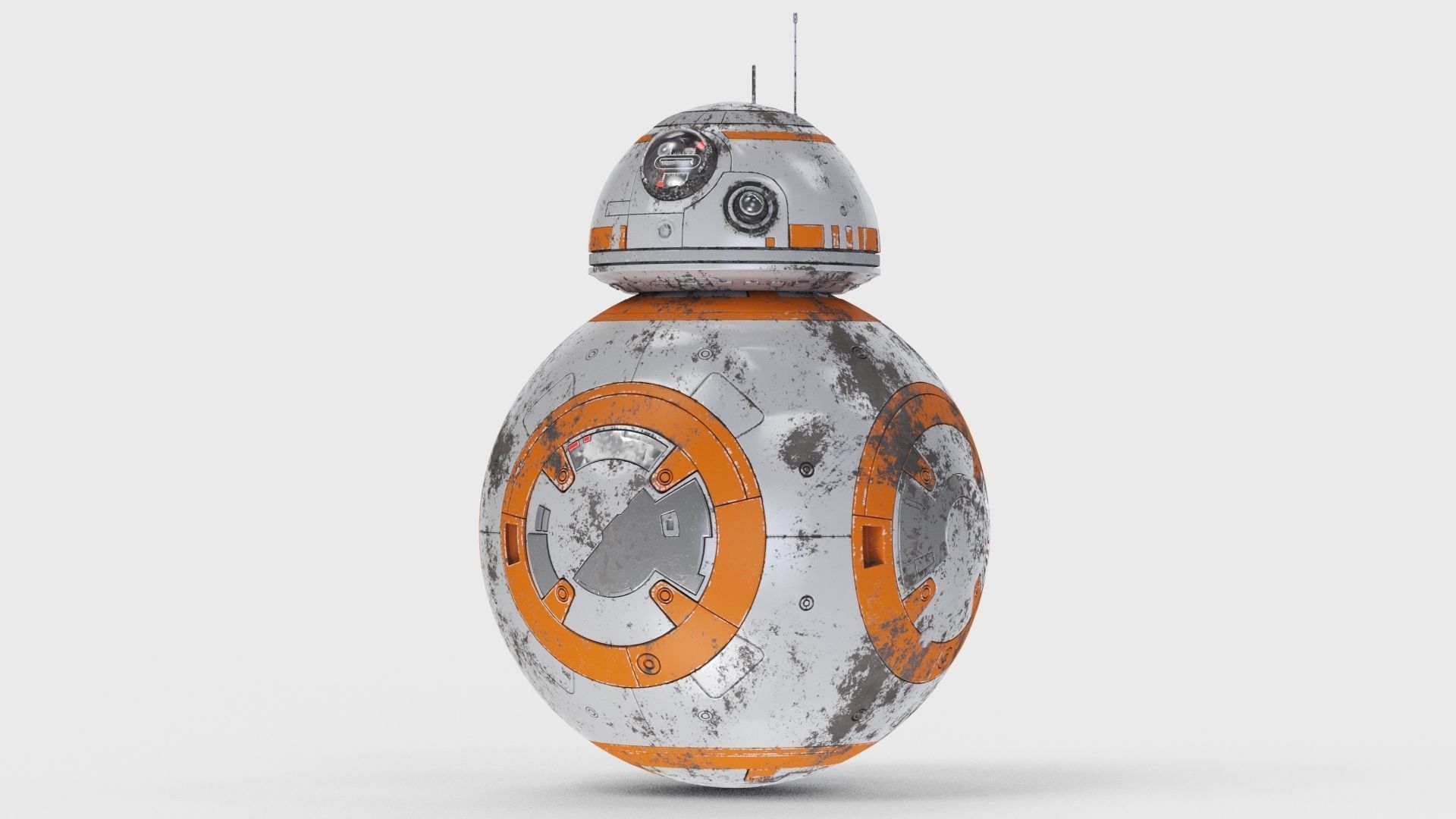 Dirty and New Star Wars BB-8 Droid  3D model_4