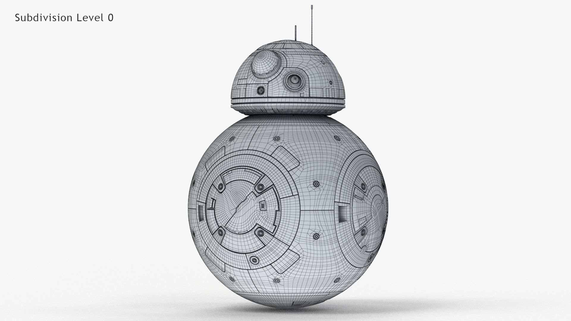 Dirty and New Star Wars BB-8 Droid  3D model_18