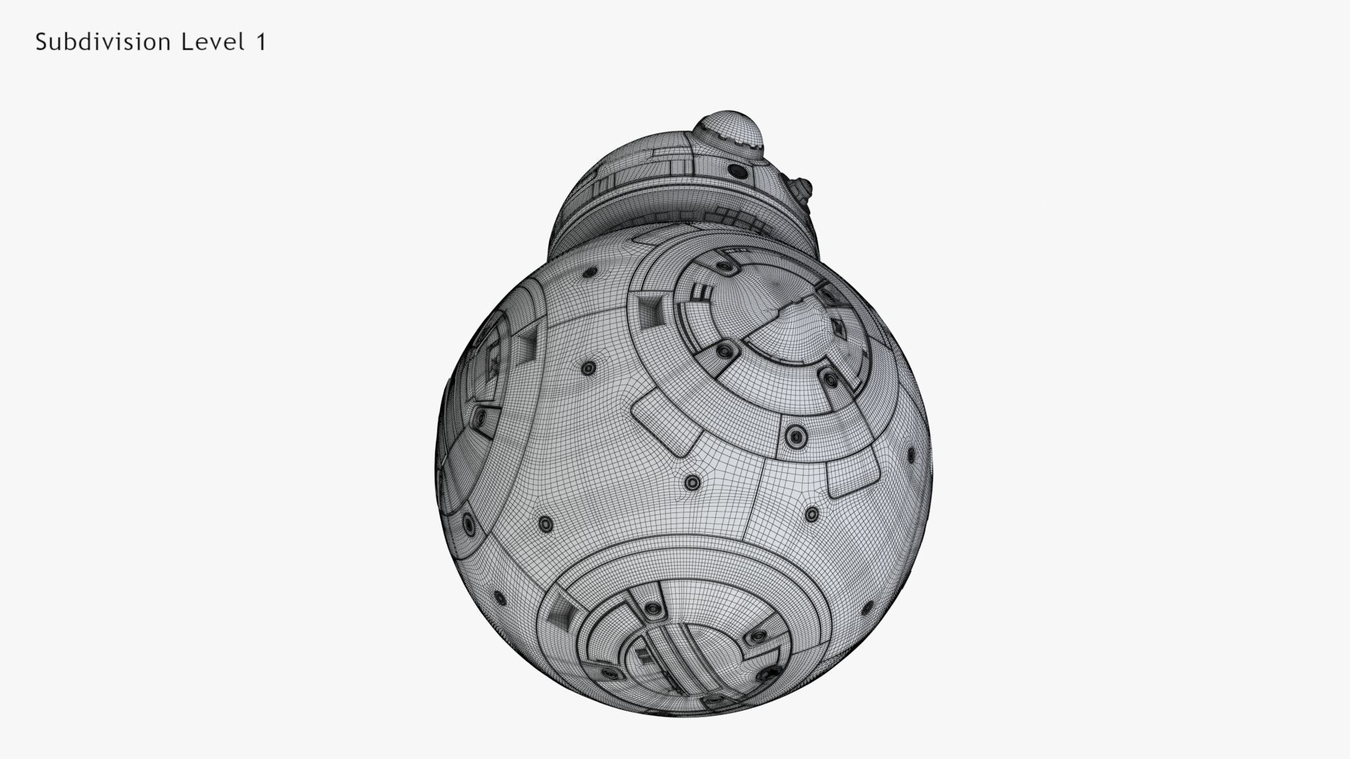 Dirty and New Star Wars BB-8 Droid  3D model_27