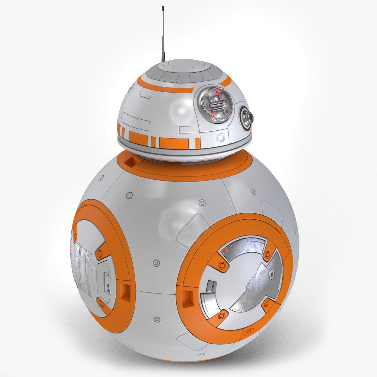 Dirty and New Star Wars BB-8 Droid  3D model_1