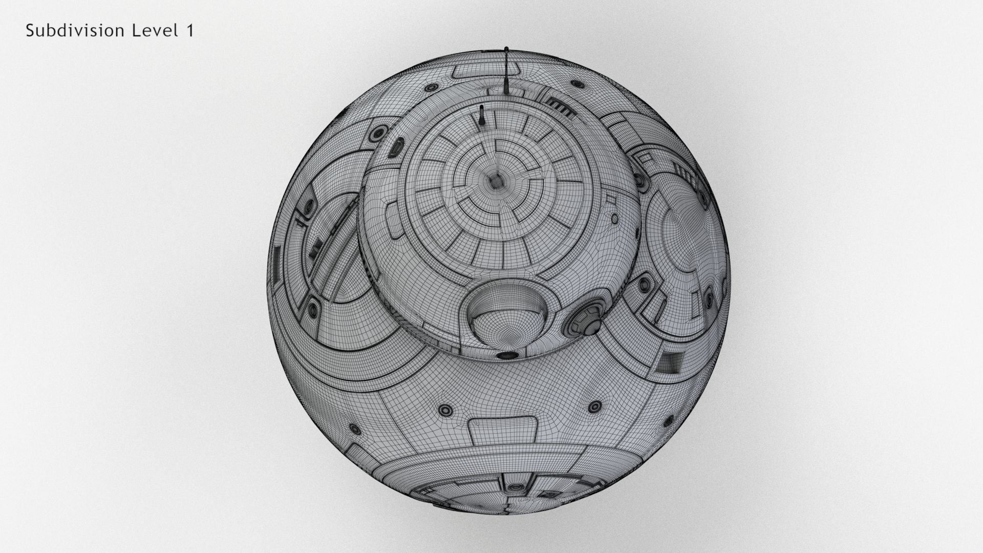 Dirty and New Star Wars BB-8 Droid  3D model_21