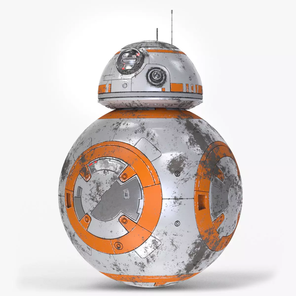 Dirty and New Star Wars BB-8 Droid  3D model_0