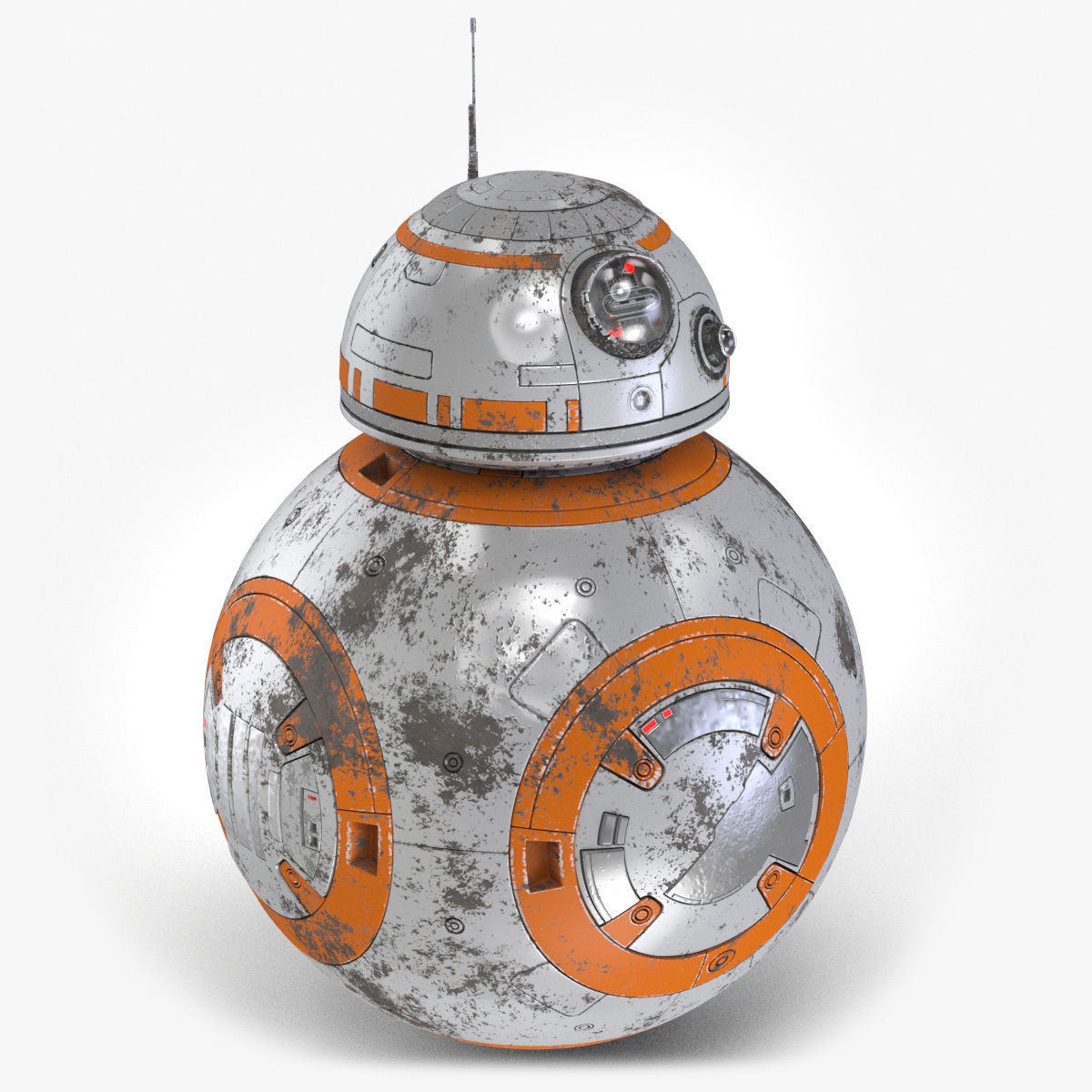Dirty and New Star Wars BB-8 Droid  3D model_14