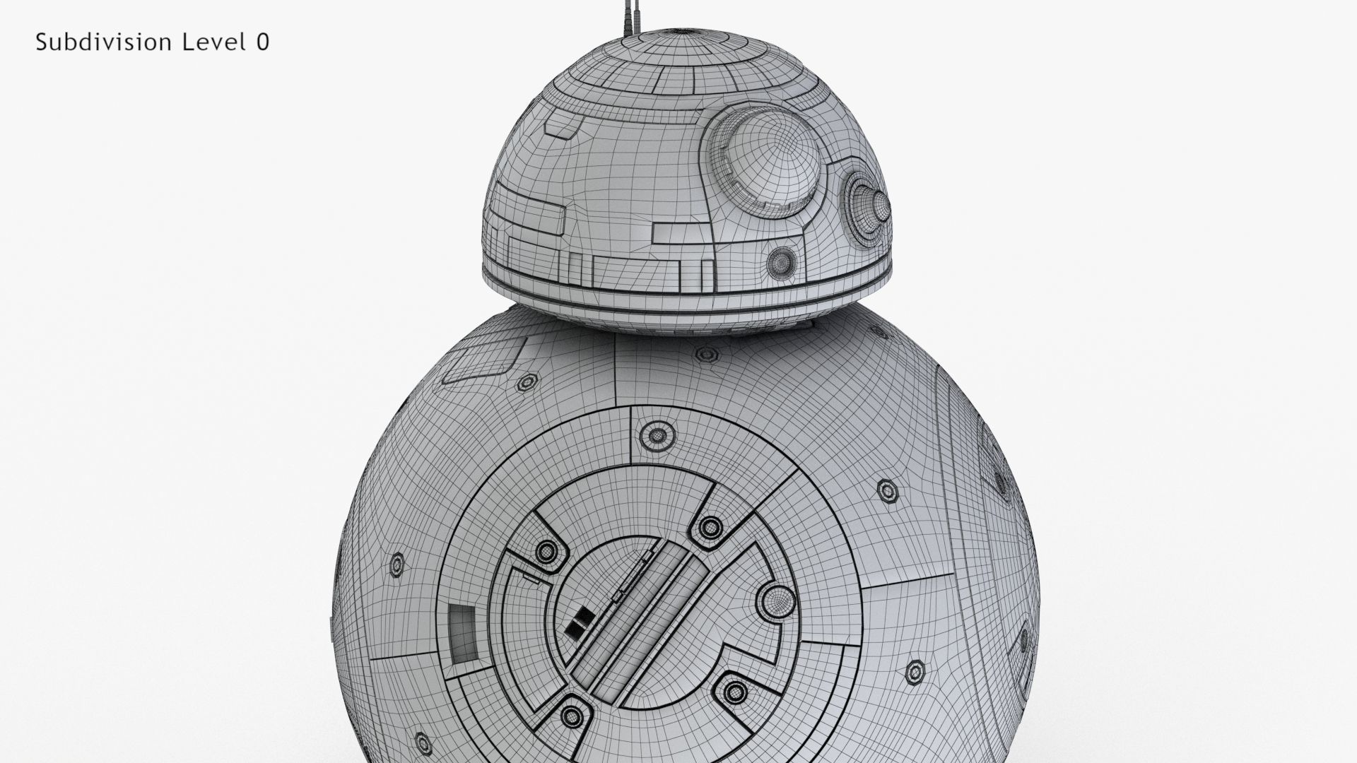 Dirty and New Star Wars BB-8 Droid  3D model_22