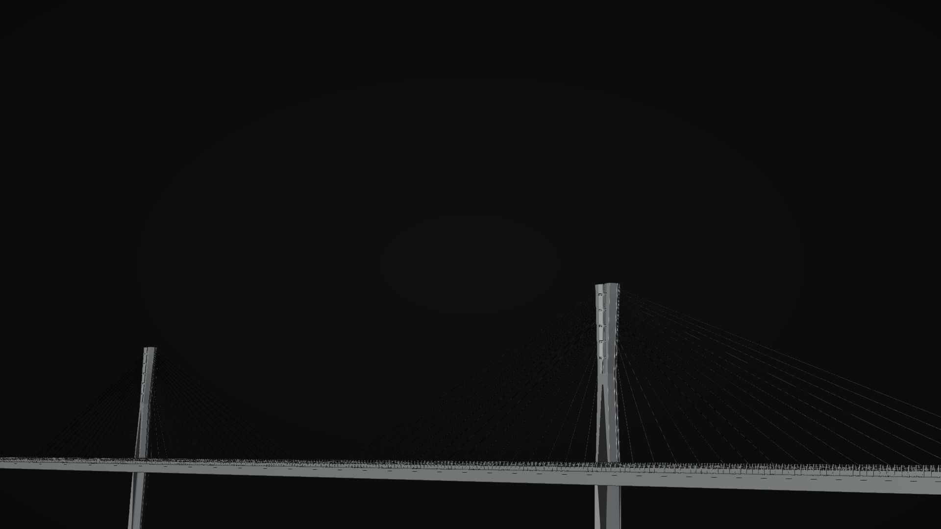 Multispan Cable-Stayed Bridge 3D model_9