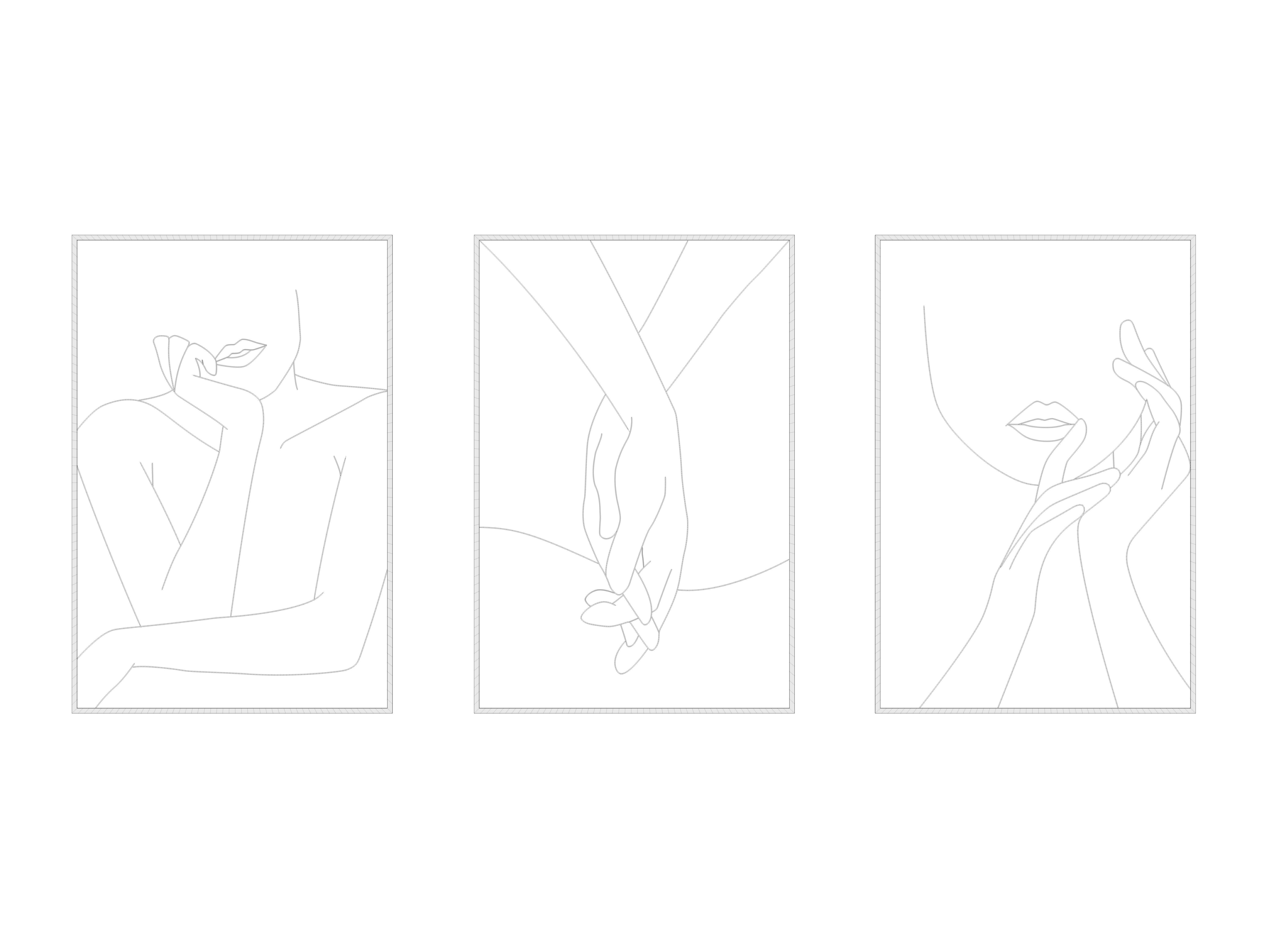 Minimalist Female Body Decor Free 3D model_3