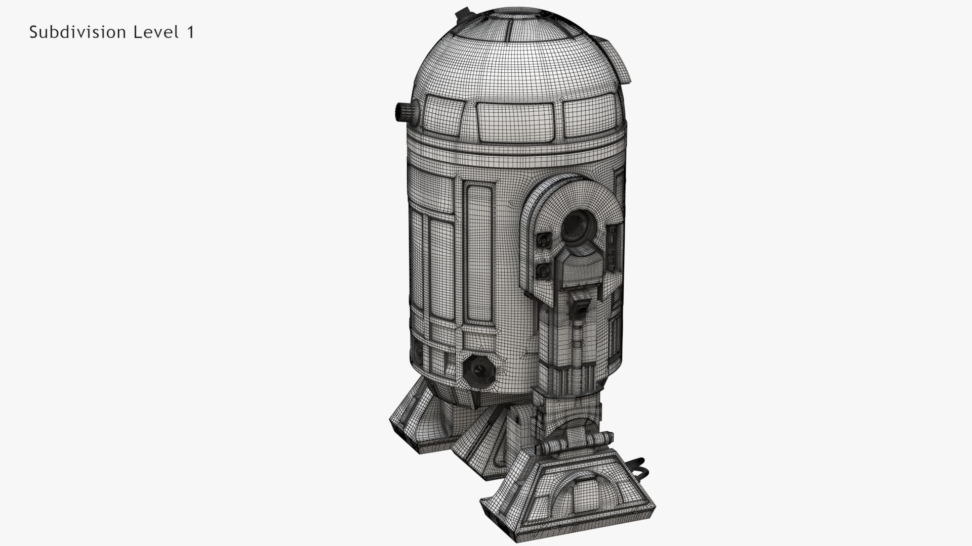 Robot R2D2 3D model_19