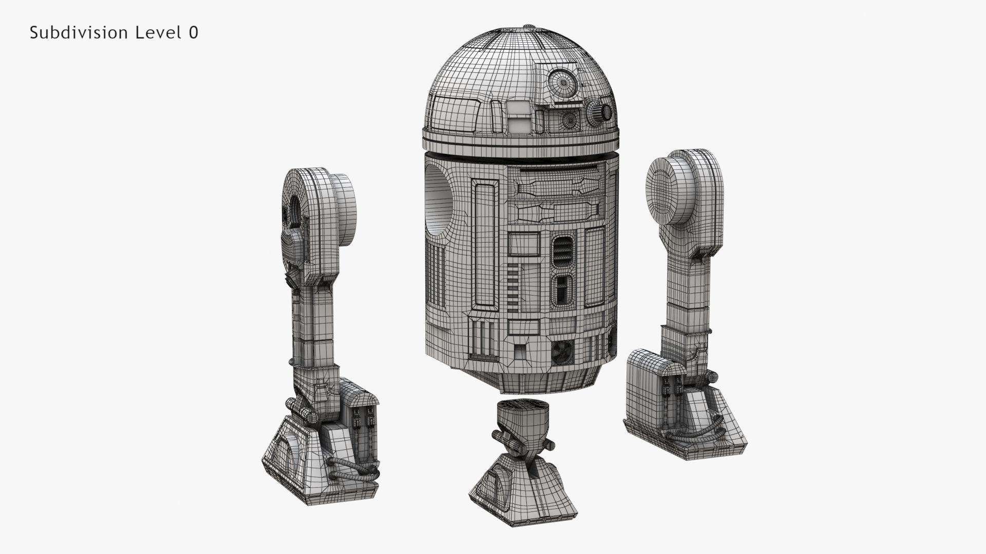 Robot R2D2 3D model_27