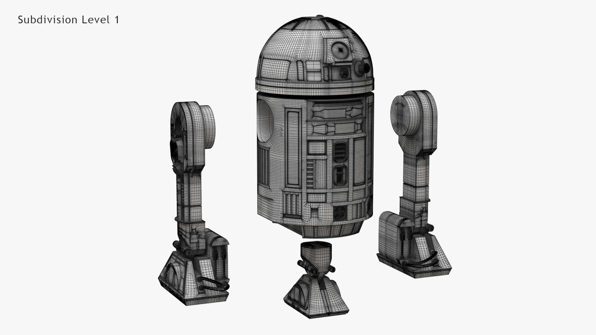 Robot R2D2 3D model_28