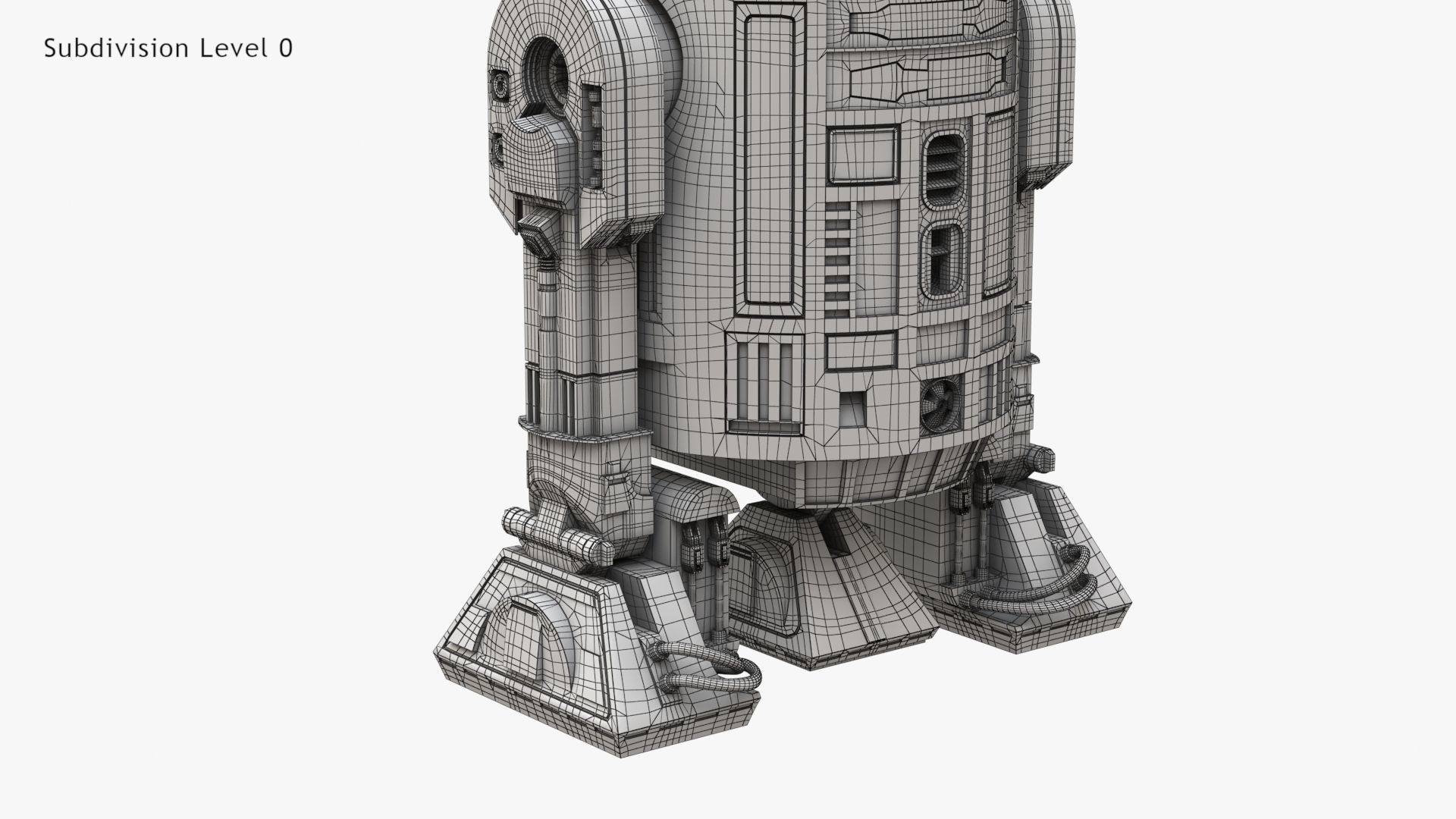 Robot R2D2 3D model_23