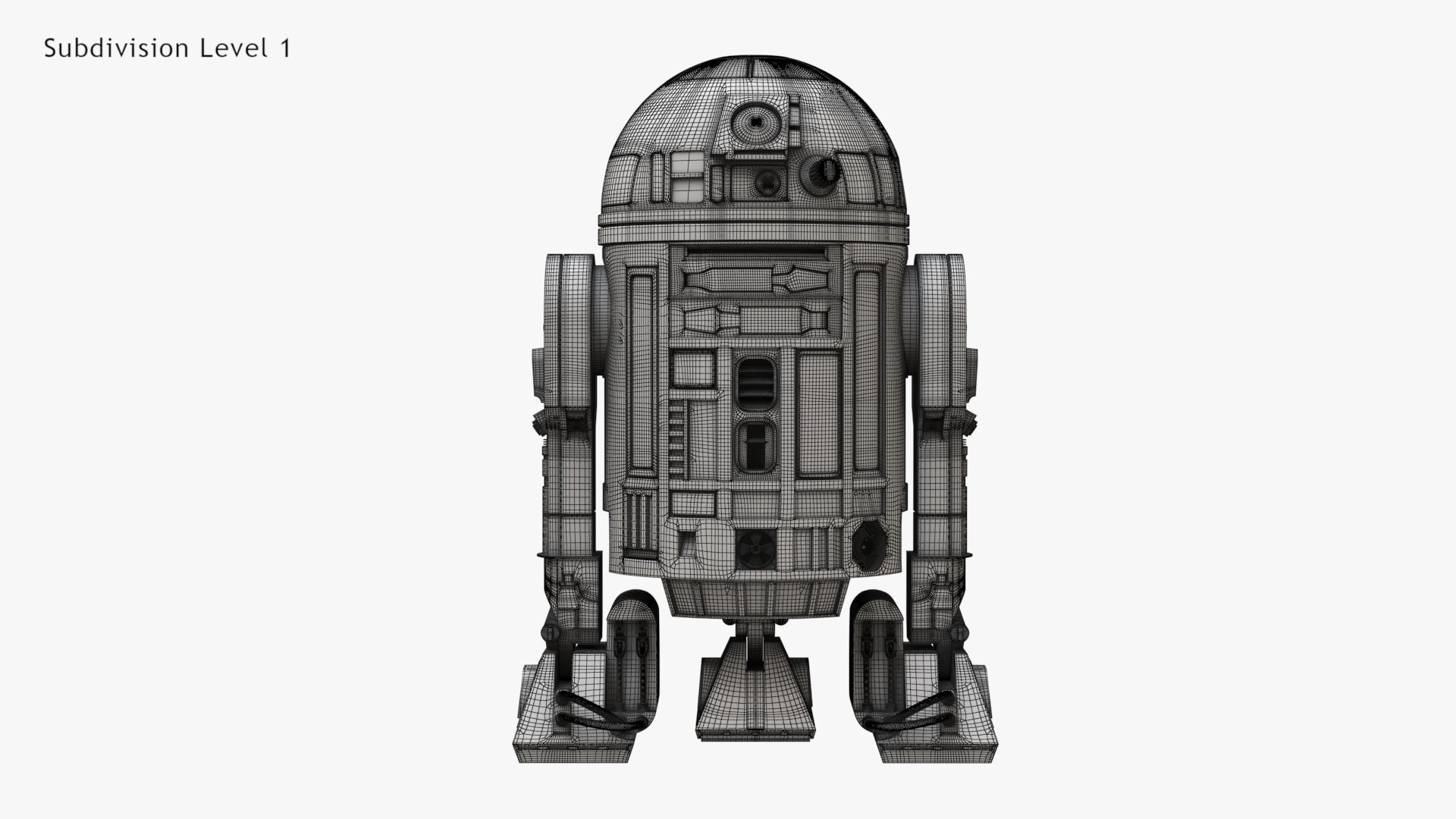 Robot R2D2 3D model_22