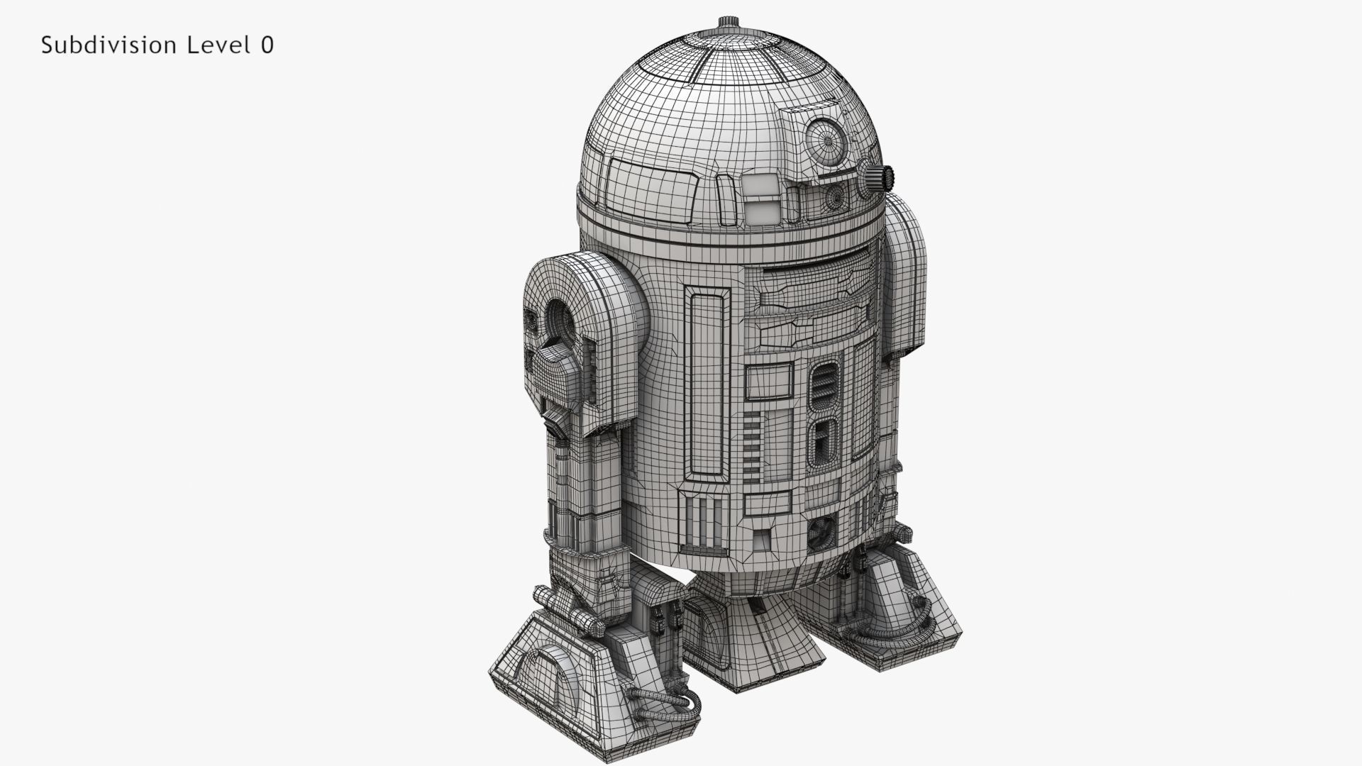 Robot R2D2 3D model_11