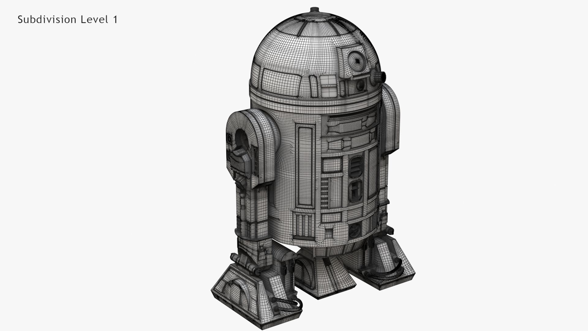 Robot R2D2 3D model_12