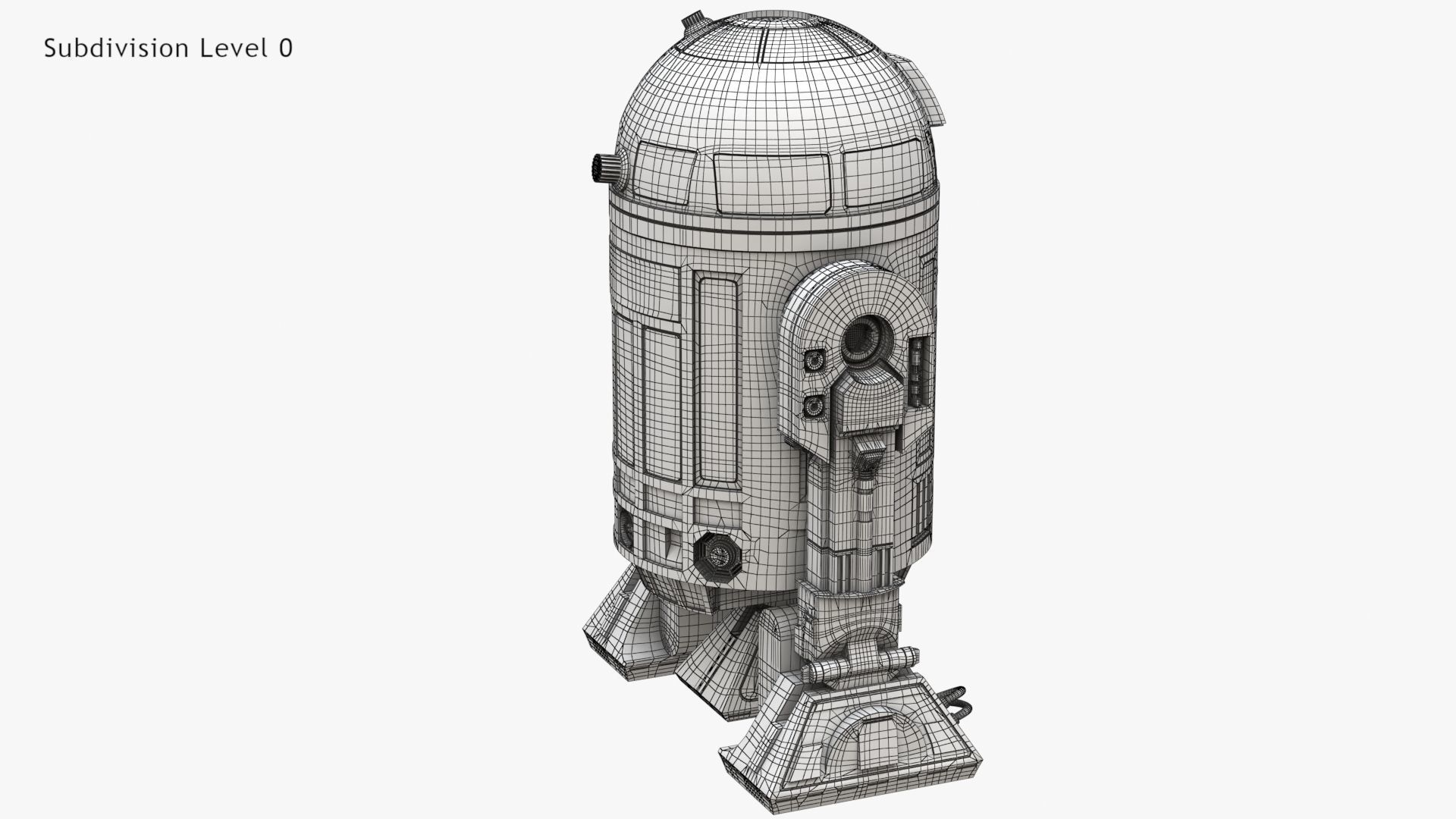 Robot R2D2 3D model_20