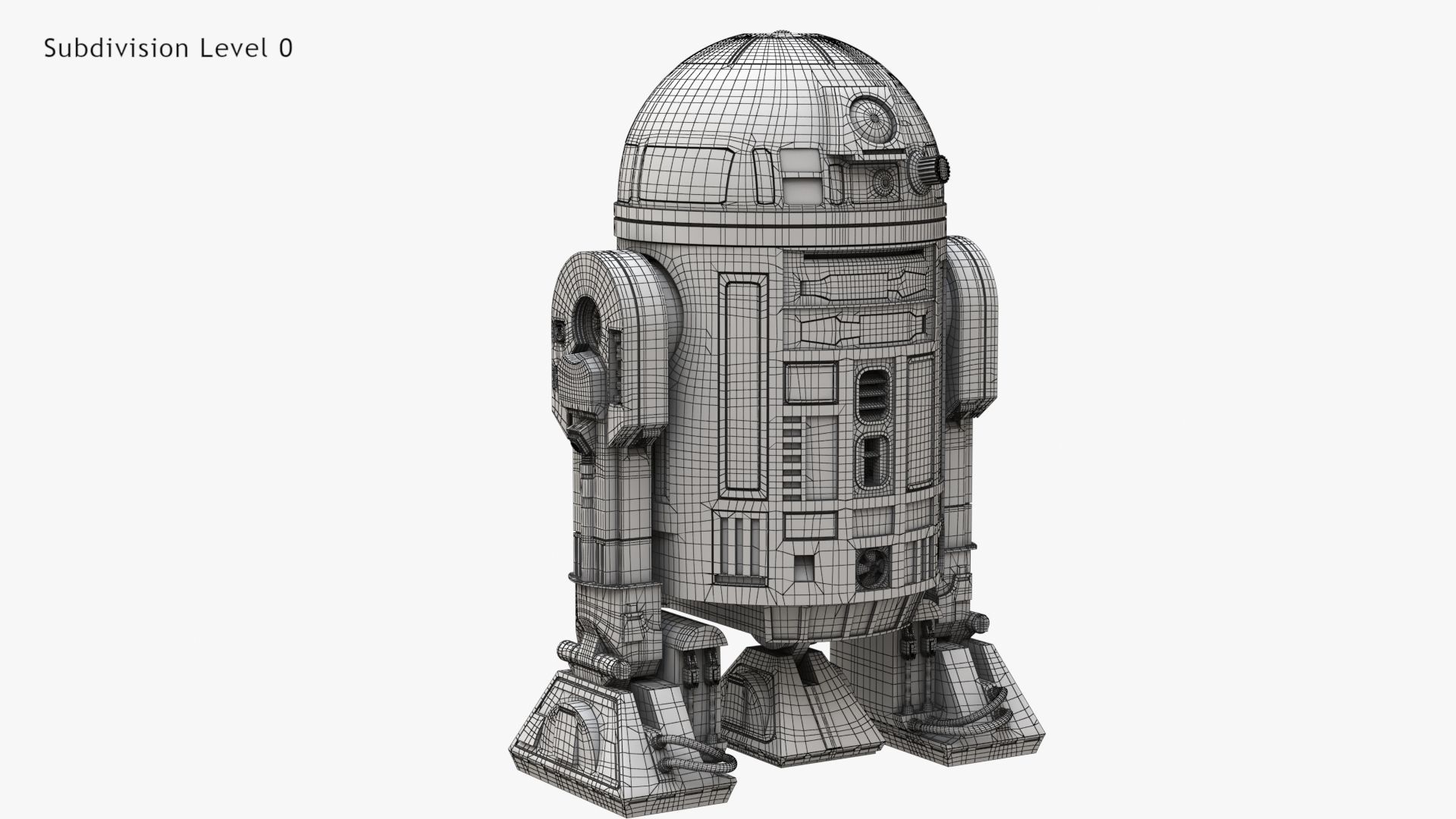 Robot R2D2 3D model_13