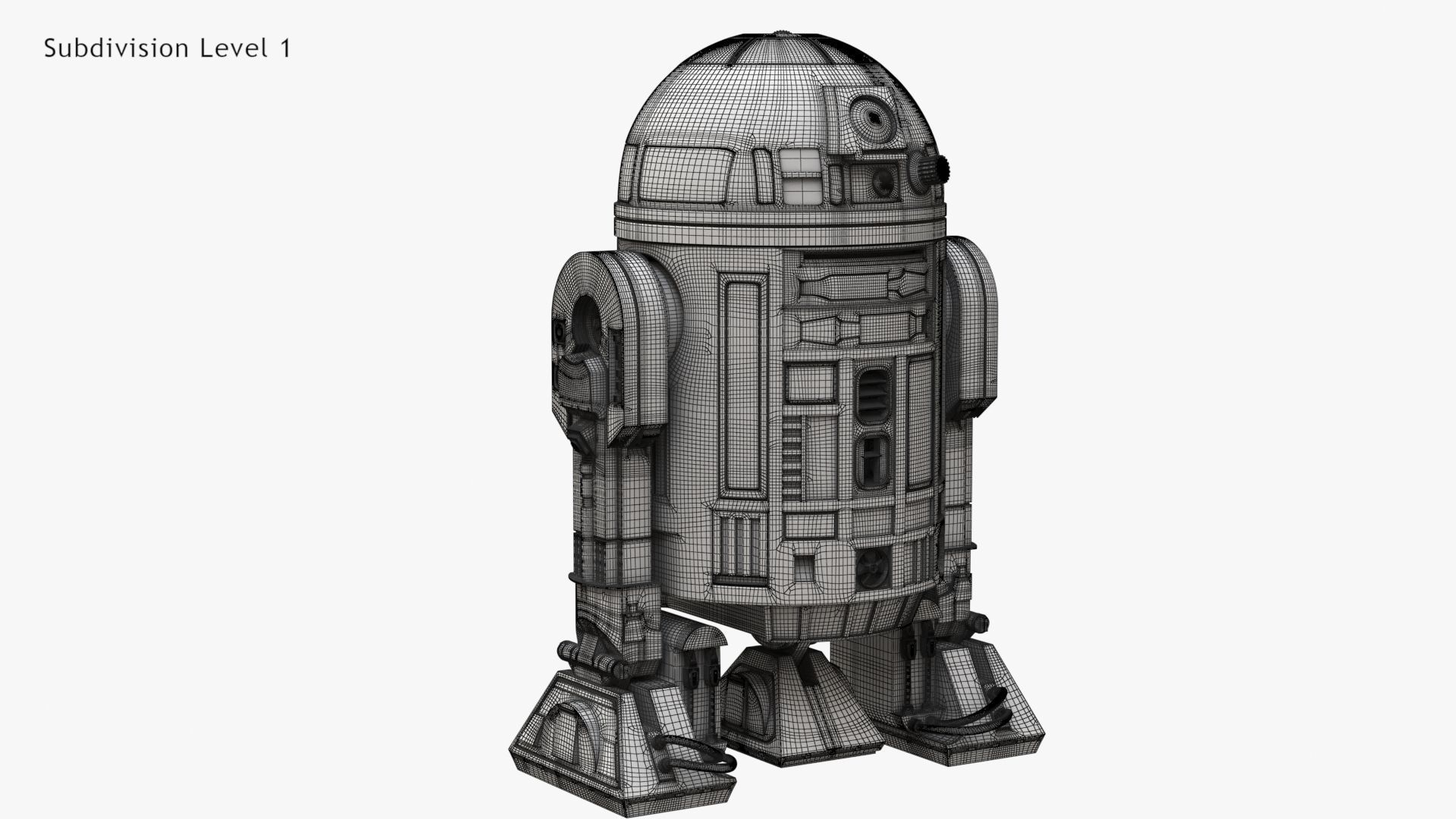 Robot R2D2 3D model_14