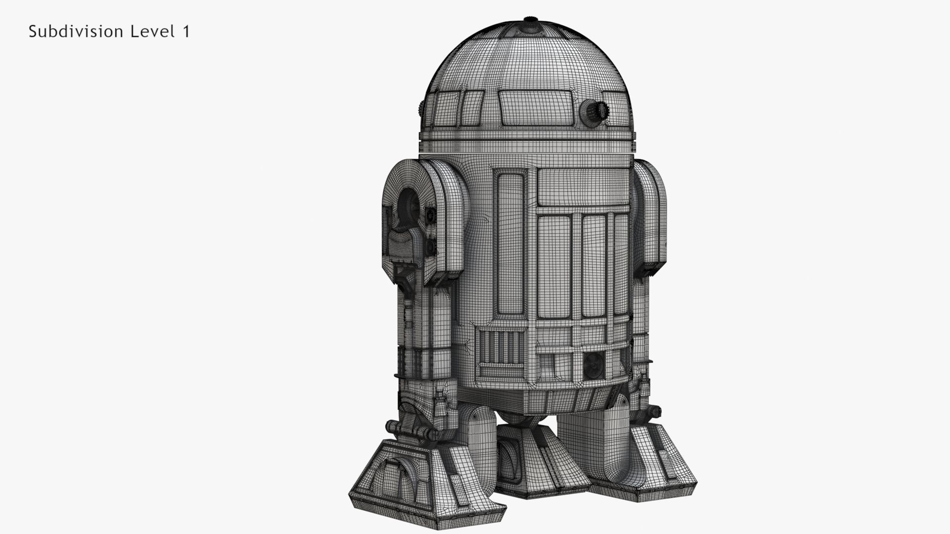 Robot R2D2 3D model_17